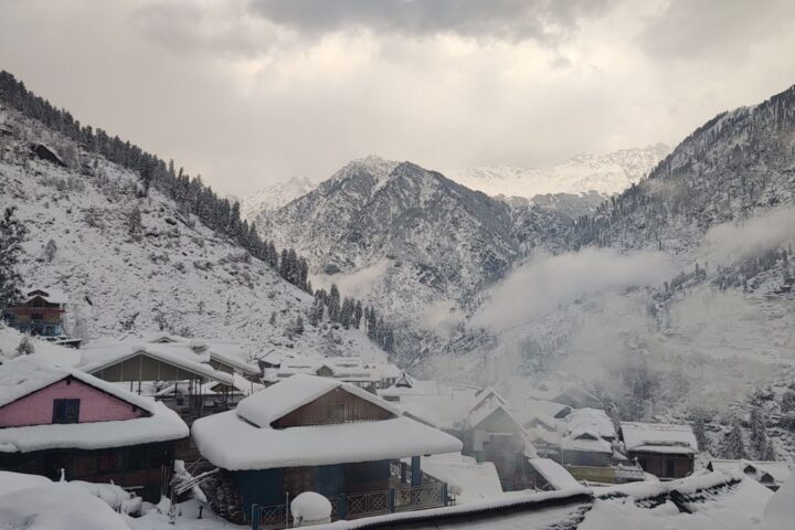 My First Snowfall From the Himalayan Shilha Village